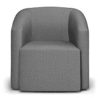 Poltrona Decorativa Orgânica Stella Max Linho Grafite D03 - D'rossi - 5