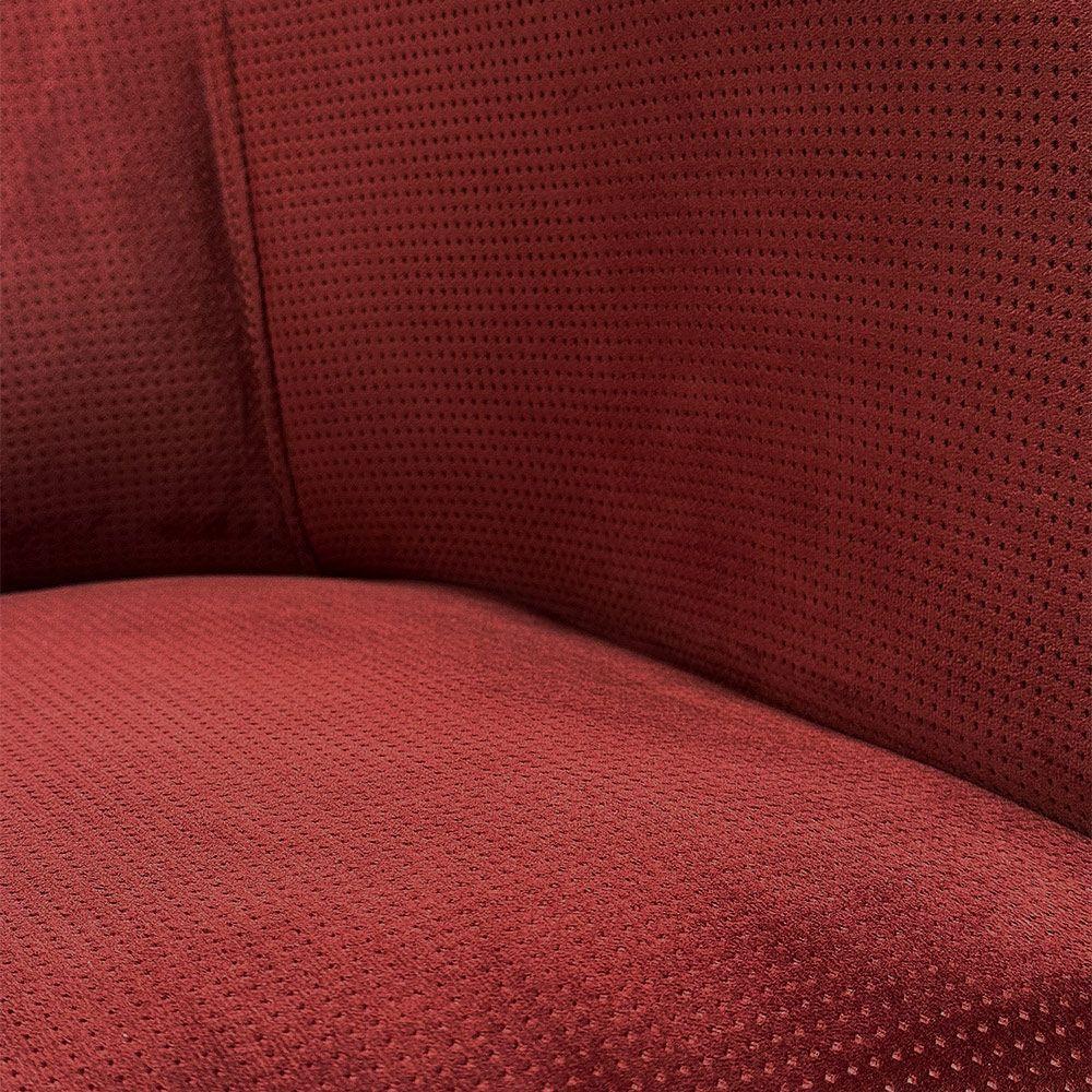 Poltrona Decorativa Pé Ferro Dourado Stella Veludo Text Marsala D03 - D'rossi - 5