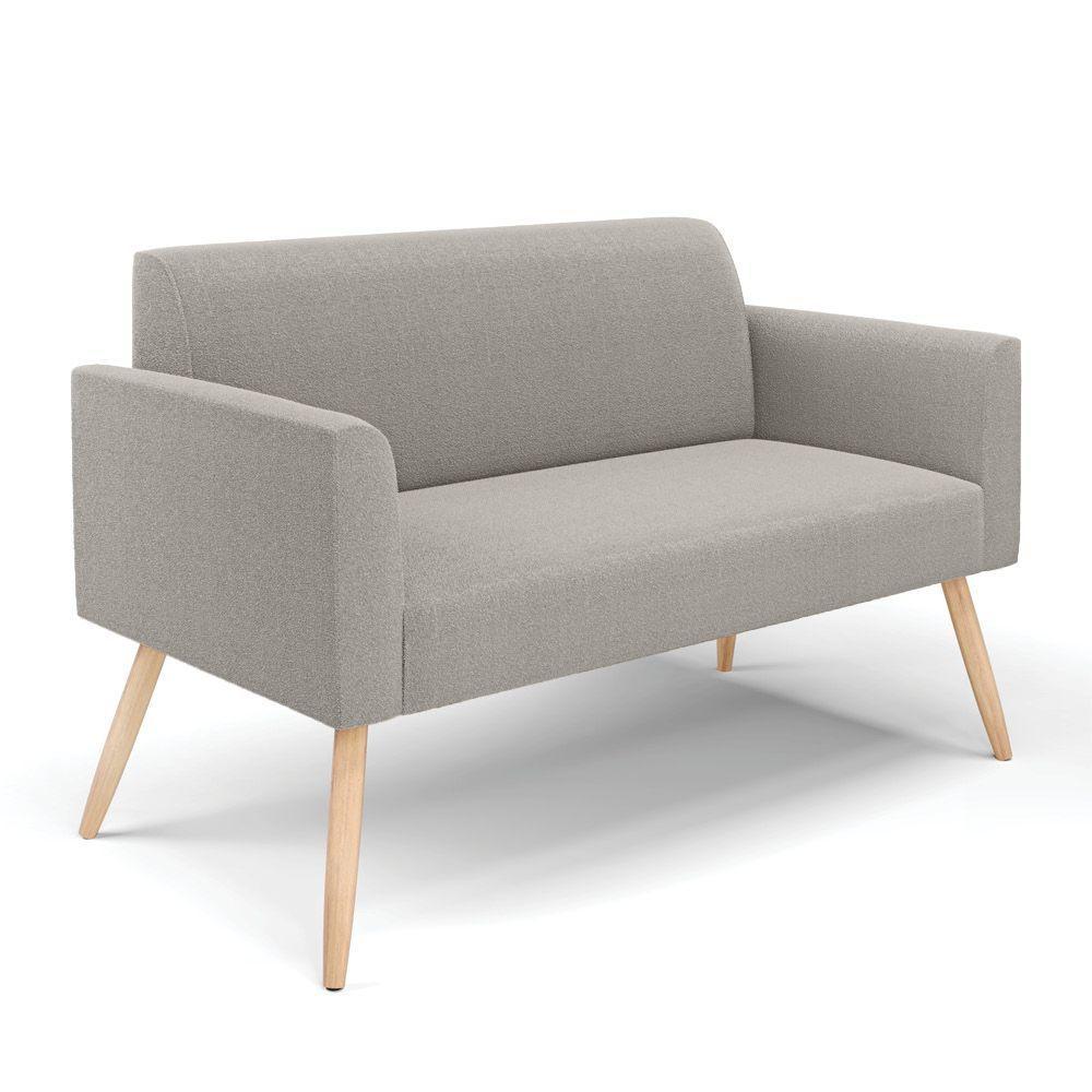 Namoradeira E Poltrona Pé Palito Natural Marisa Bouclê Cinza D03 - D'rossi - 7