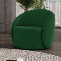 Poltrona Decorativa Orgânica Lua Suede Verde D03 - D'rossi - 2