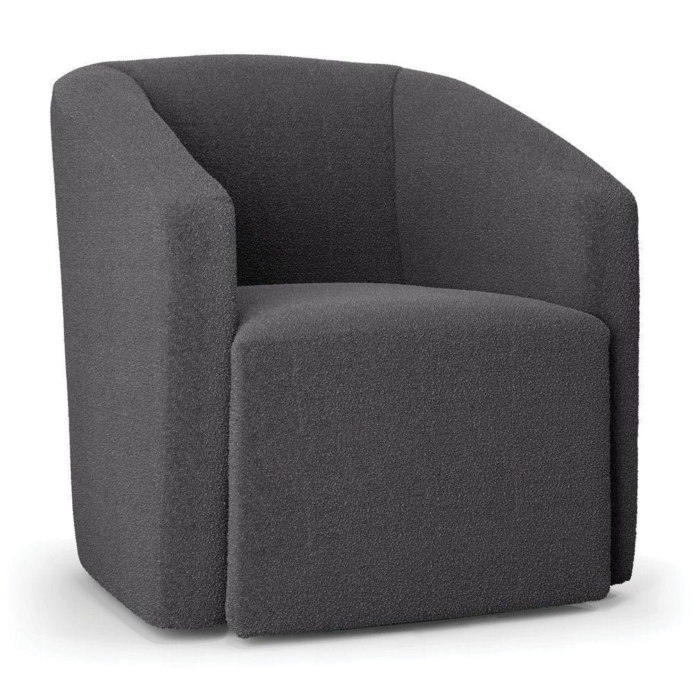 Poltrona Decorativa Orgânica Stella Max Bouclê Grafite D03 - D'rossi - 1