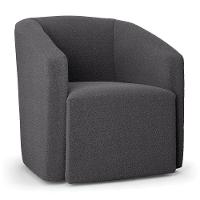 Poltrona Decorativa Orgânica Stella Max Bouclê Grafite D03 - D'rossi - 1