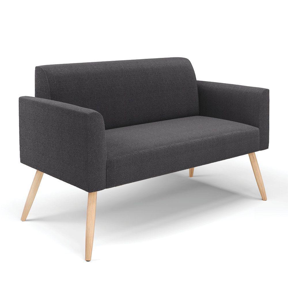 Namoradeira E Poltrona Pé Palito Natural Marisa Bouclê Grafite D03 - D'rossi - 7