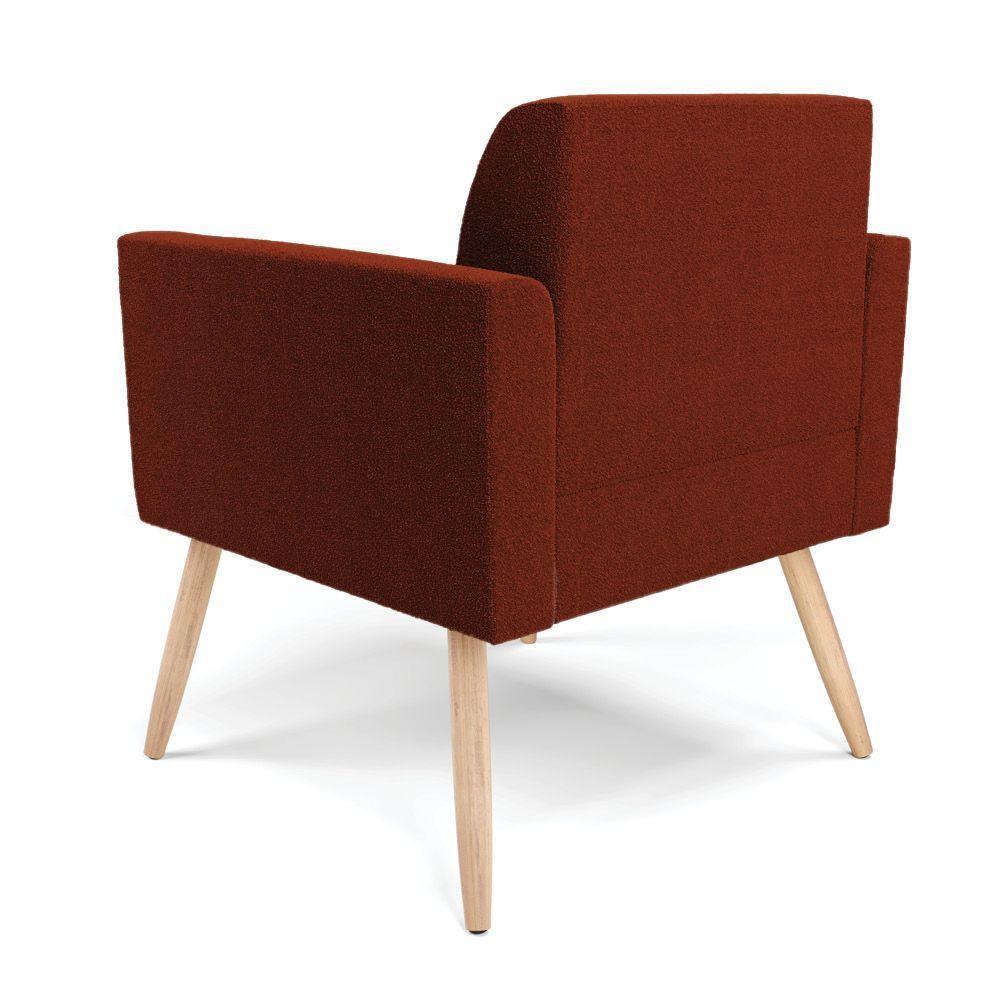 Poltrona Sala Estar Pé Palito Natural Marisa Bouclê Terra D03 - D'rossi - 7