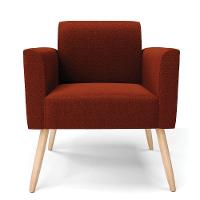 Poltrona Sala Estar Pé Palito Natural Marisa Bouclê Terra D03 - D'rossi - 5