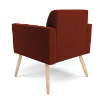 Poltrona Sala Estar Pé Palito Natural Marisa Bouclê Terra D03 - D'rossi - 7