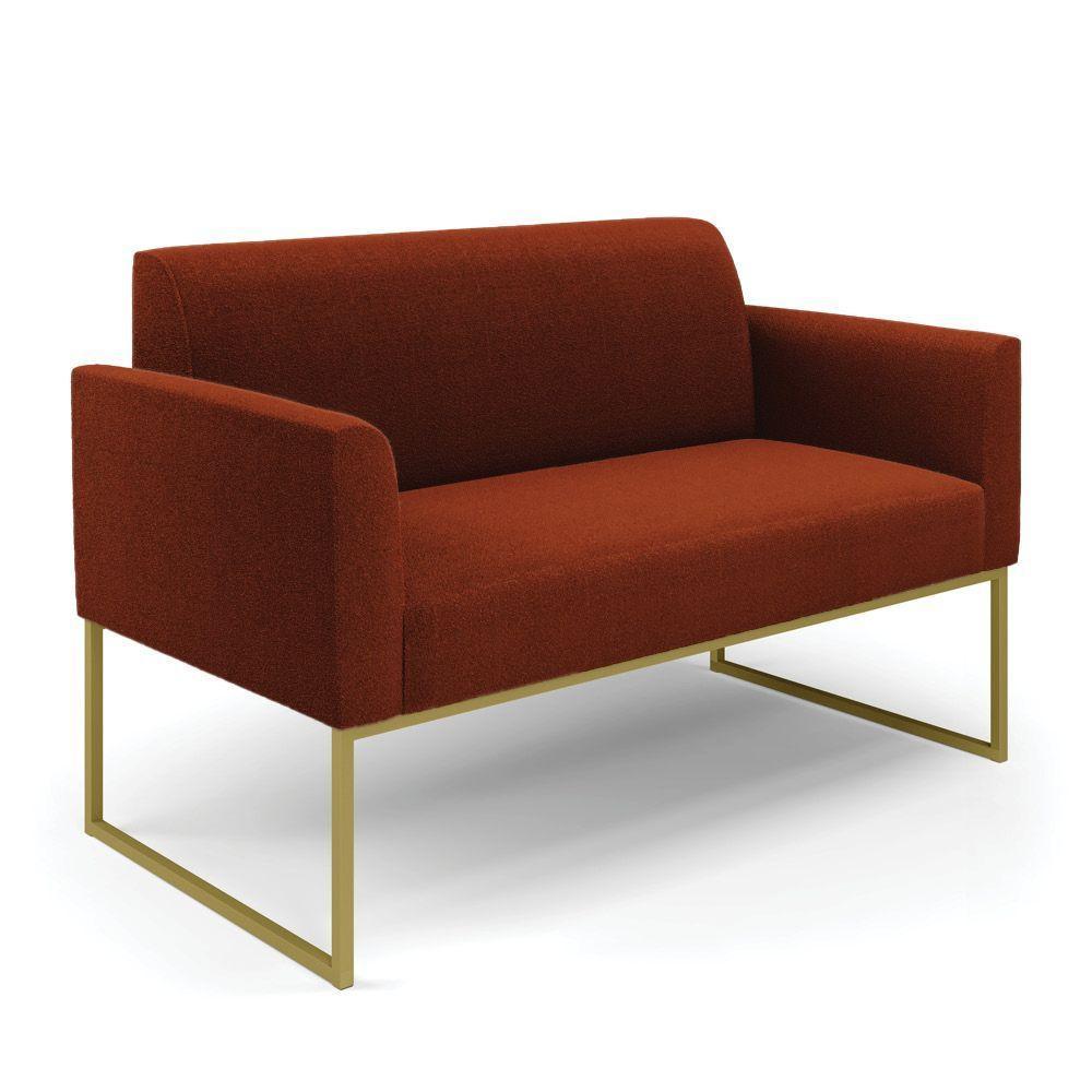 Namoradeira E 2 Poltronas Industrial Dourado Marisa Bouclê Terra D03 - D'rossi - 7