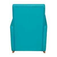 Poltrona De Amamentação Com Balanço E Puff Lizzi Veludo Azul Turquesa F06 - D'rossi - 6