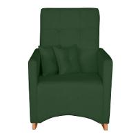 Poltrona De Amamentação Com Balanço E Puff Lizzi Bouclê Verde F06 - D'rossi