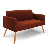 Namoradeira E Poltrona Pé Palito Castanho Marisa Bouclê Terra D03 - D'rossi - 7