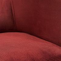 Poltrona Decorativa Base De Madeira Stella Veludo Text Marsala D03 - D'rossi