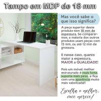 Mesa Escrivaninha 2 Gavetas Com Nichos Em L Golden Branco - 10