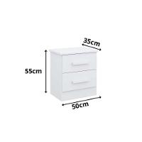 Mesa De Cabeceira 2 Portas New Athos - D' Doro Castanho/linho - 2