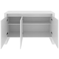 Balcão Armário Para Escritório 3 Portas Em Mdp Branco - 2