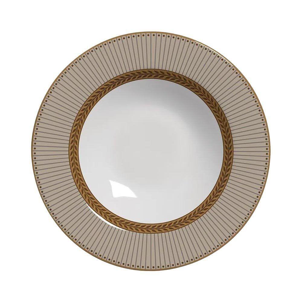 Jogo C-4 Pratos Fundo Fendi Plus Cerâmica Alleanza 1ªl - 5