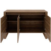 Balcão Armário Para Escritório 3 Portas Em Mdp Nogal - 2