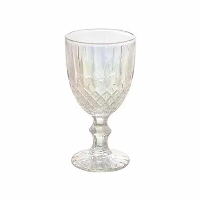 Taça Vidro água Greek Rainbow Bon Gourmet Fruta Cor 345ml
