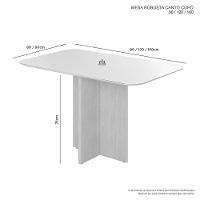 Mesa De Jantar Quadrada Robusta Jcm Cinamomo 0,90 M - 3