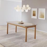 Mesa De Jantar Retangular Cativa Jcm Off White 1,80 M - 2