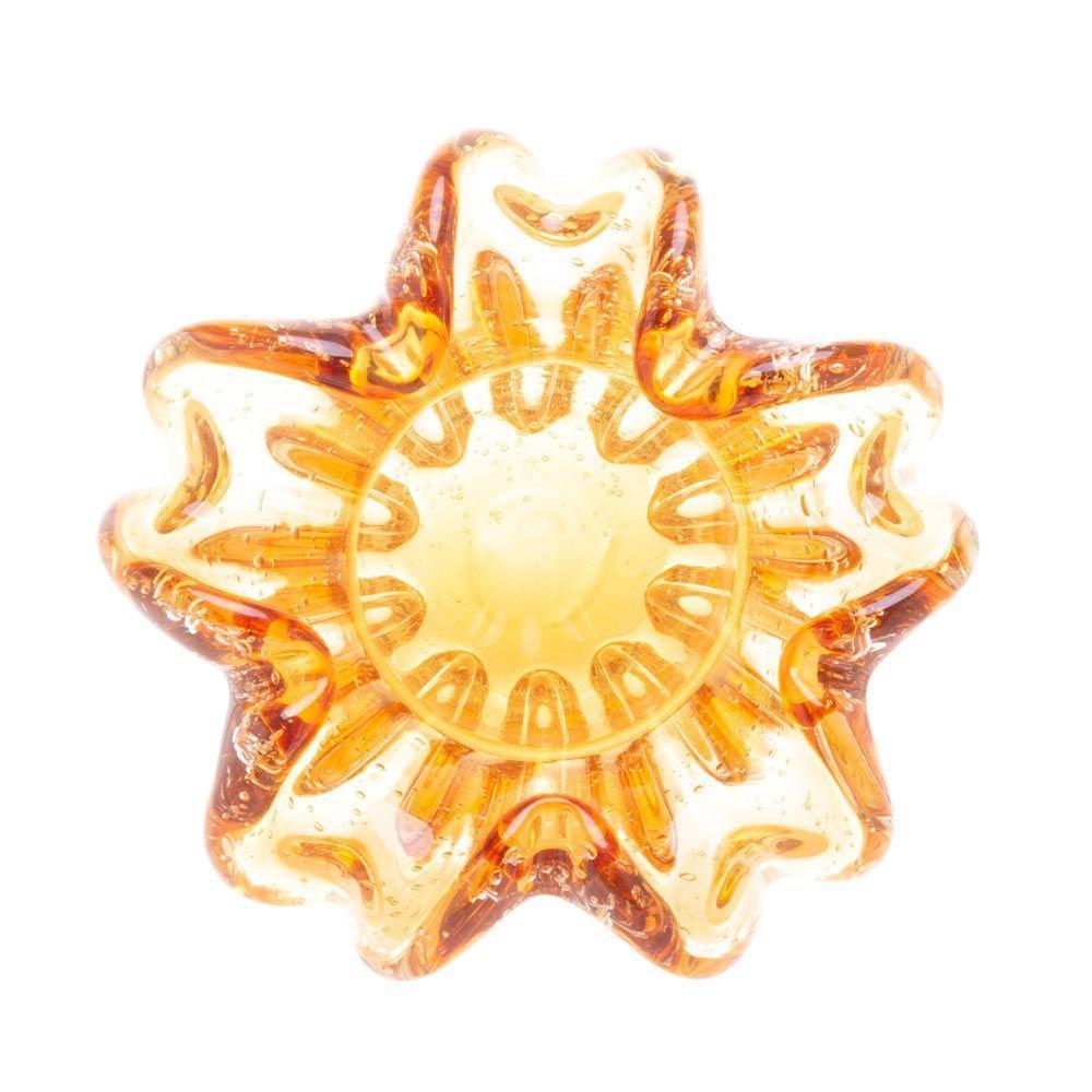 Vaso Murano Vidro Italy Ambar 19×23,5cm Wolff - 3