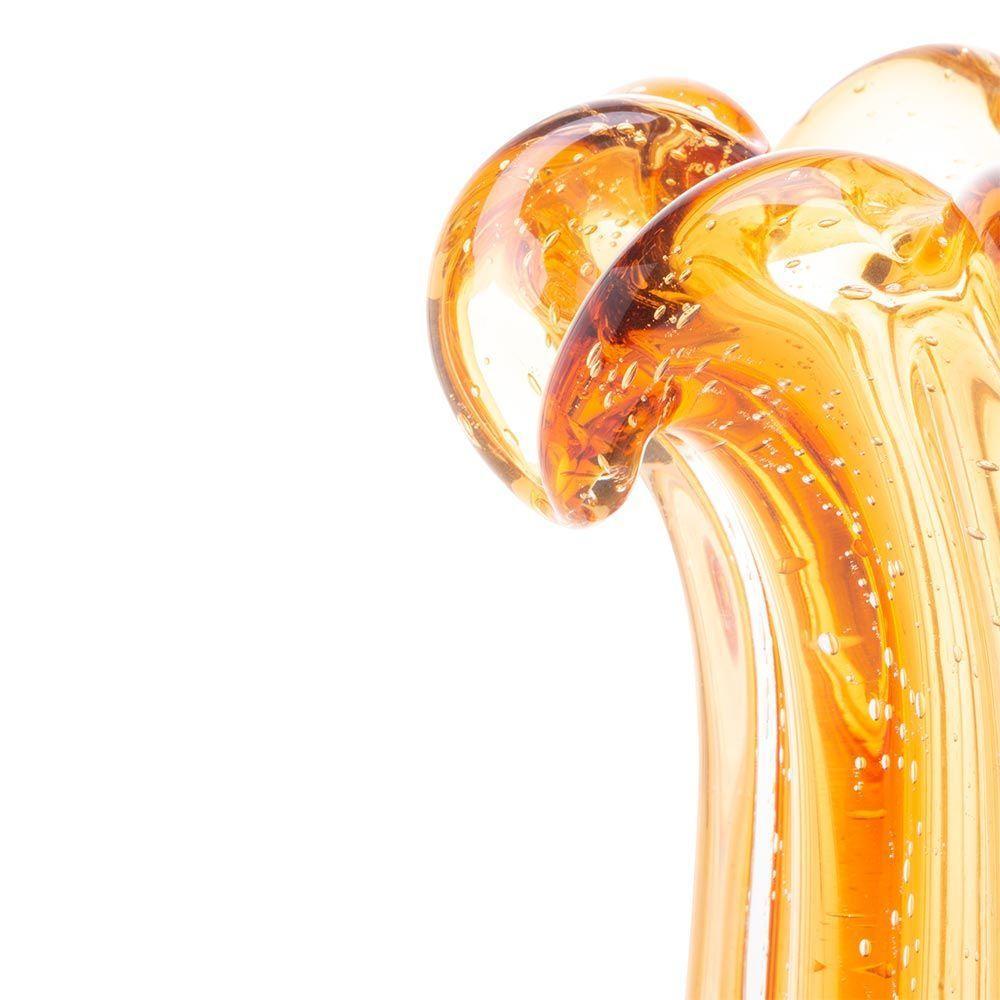 Vaso Murano Vidro Italy Ambar 19×23,5cm Wolff - 4