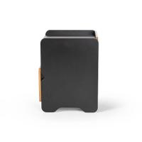 Mesa De Cabeceira 1 Gaveta Com Nicho Cindy - Preto - 8