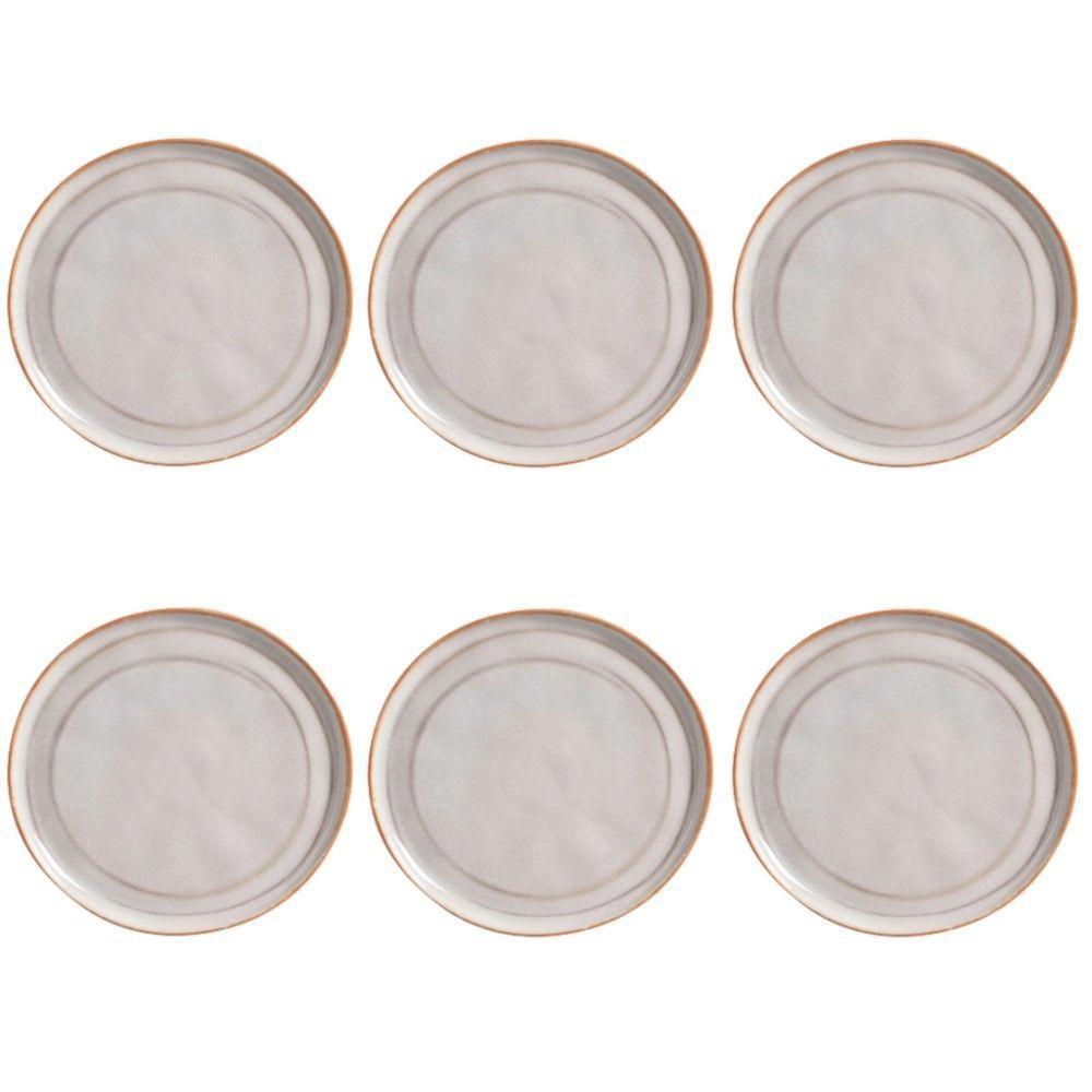 Conjunto De Pratos Rasos 06 Peças Bio Tempus Porto Brasil - 1