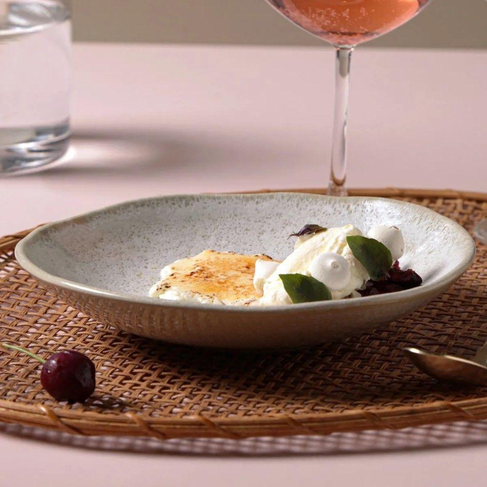 Conjunto De Pratos Rasos 06 Peças Orgânico Vanilla Porto Brasil - 4