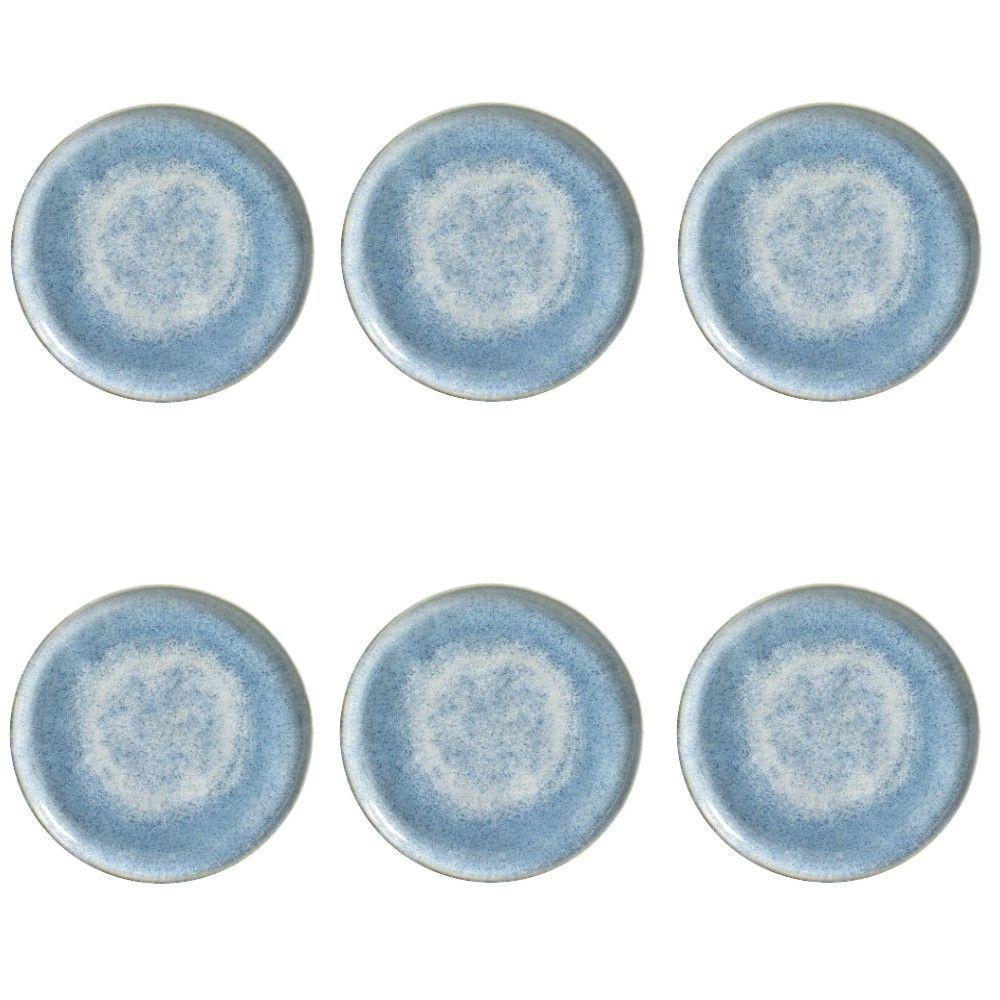 Conjunto De Pratos De Sobremesa 06 Peças Bio Wave Porto Brasil - 1