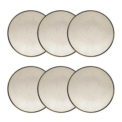 Conjunto De Pratos Fundos 06 Peças Unni Brisa Oxford