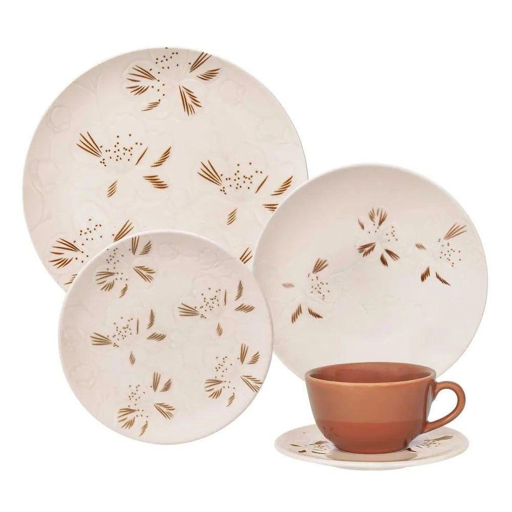 Aparelho De Jantar 20 Peças Unni Orquídea Oxford - 1