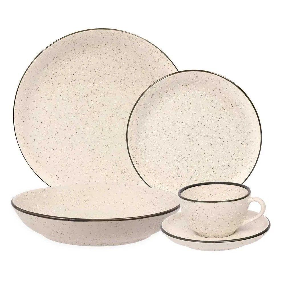 Aparelho De Jantar 30 Peças Flat Duna Oxford - 1