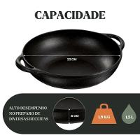 Panela Parmegiana 22 Cm 1,5 L Em Ferro Fundido Panela Mineira - 2