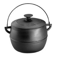 Caldeirão Bojudo Com Tampa 14 Cm 2 L Em Ferro Fundido Panela Mineira - 1