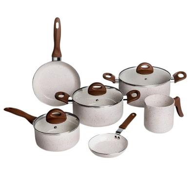 Jogo de Panelas 6 Peças Vanilla Alumínio com Revestimento Cerâmico Bege Brinox