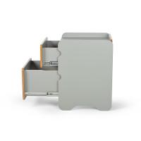 Mesa De Cabeceira 2 Gavetas 45cm Cindy - Verde - 8