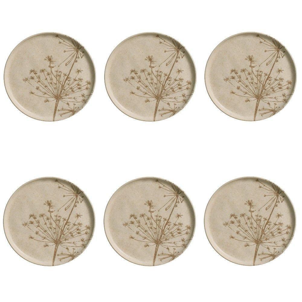 Conjunto De Pratos De Sobremesa 06 Peças Bio Cyperus Porto Brasil - 1