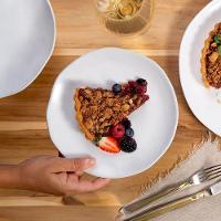 Conjunto De Pratos Fundos 06 Peças Orgânico New White Porto Brasil - 4