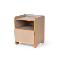 Mesa De Cabeceira 1 Gaveta Com Nicho Cindy - Marrom - 1