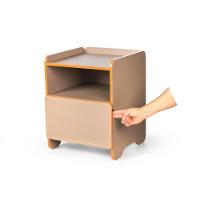 Mesa De Cabeceira 1 Gaveta Com Nicho Cindy - Marrom - 7