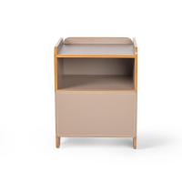 Mesa De Cabeceira 1 Gaveta Com Nicho Cindy - Marrom - 8