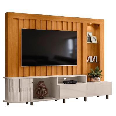 Estante Painel Para Tv 70 Pol 242cm Le Gard Z10 Off Cinamomo Mpozenato