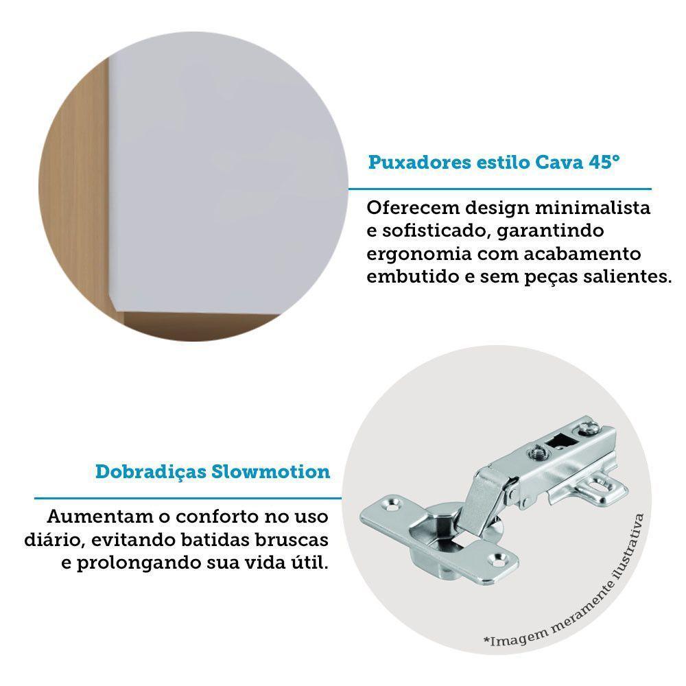 Paneleiro 70cm 4 Portas E 1 Gaveta Com Espaço Torre Quente S Freijó-cinza Cristal - 3