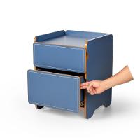 Mesa De Cabeceira 2 Gavetas 45cm Cindy - Azul - 6