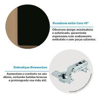 Paneleiro 70cm 4 Portas E 1 Gaveta Com Espaço Torre Quente S Freijó-preto - 3