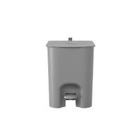 Lixeira Com Pedal Borboleta 12l Cinza Com Alça Chumbo Coza - 2