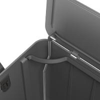 Lixeira Com Pedal Borboleta 12l Cinza Com Alça Chumbo Coza - 6