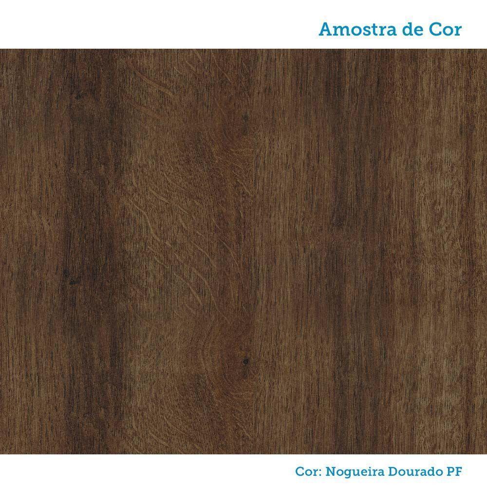 Nicho Para Microondas 60cm Luna Luciane Móveis Nogueira Dourado-cinammon - 4