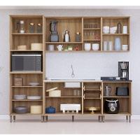 Cozinha Modulada Compacta 5 Peças Sem Tampo De 120 E Sem Pia Avelã-mocca Laca - 7