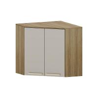 Armário Aéreo Canto Diagonoal 2 Portas Isis Luciane Móveis Avelã-mocca Laca - 1